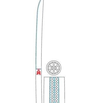 Intra απο ξύλο plywood 3mm-4mm πάχος – ξύλο ξίφους Katana 20x20 cm INTRAVECTRY-MY555190 - Image 2