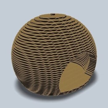 Intra απο ξύλο plywood 3mm-4mm πάχος – ξύλο κυματοειδούς χαρτονιού Cat House 30x35 cm INTRAVECTRY-MY555196 - Image 1