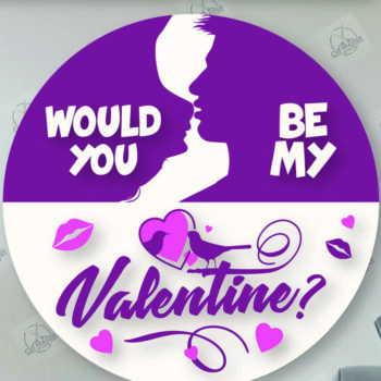 Intra απο ξύλο plywood 3mm-4mm πάχος – Στρογγυλές πινακίδες Αγίου Βαλεντίνου κοπής με λέιζερ Δίασταση  20x20 cm INTRAFABR-113720001 - Image 1