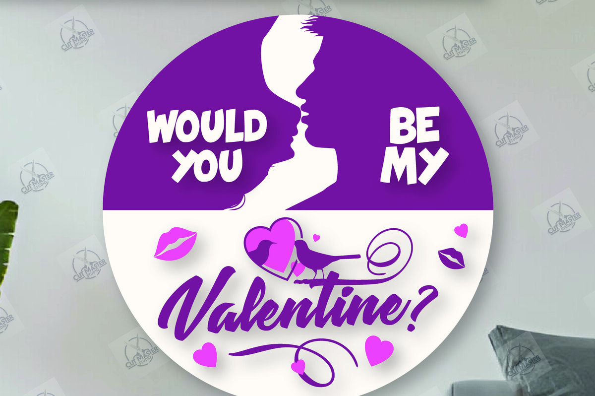 Intra απο ξύλο plywood 3mm-4mm πάχος – Στρογγυλές πινακίδες Αγίου Βαλεντίνου κοπής με λέιζερ Δίασταση  20x20 cm INTRAFABR-113720001