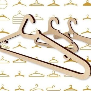 Intra απο ξύλο plywood 3mm-4mm πάχος – ξύλο αριστοκρατικής συλλογής κρεμάστρες ρούχων 40x40 cm INTRAVECTRY-MY555204
