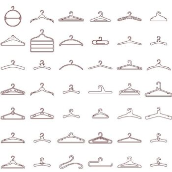 Intra απο ξύλο plywood 3mm-4mm πάχος – ξύλο αριστοκρατικής συλλογής κρεμάστρες ρούχων 40x40 cm INTRAVECTRY-MY555204 - Image 2