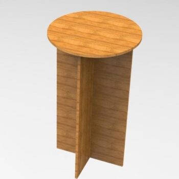 Intra απο ξύλο plywood 3mm-4mm πάχος – ξύλο διάταξης σκαμπό συμπλέκεται 20x20 cm INTRAVECTRY-MY555209 - Image 1