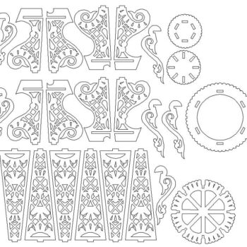 Intra απο ξύλο plywood 3mm-4mm πάχος – Ξύλινο Βάζο Λουλούδι 10x10 cm INTRAVECTRY-MY557209 - Image 3