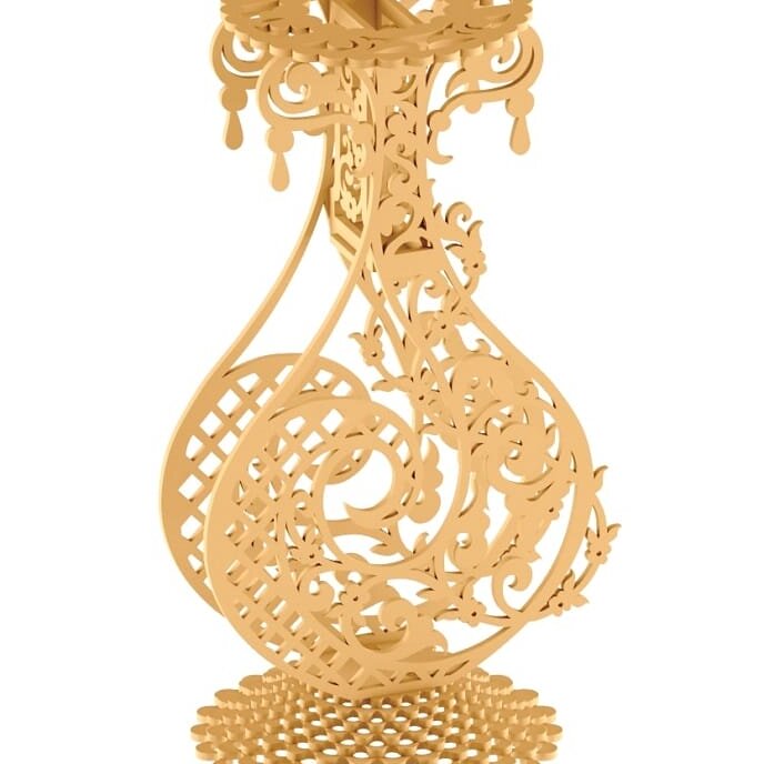 Intra απο ξύλο plywood 3mm-4mm πάχος – Διακοσμητικό Βάζο Κηροπήγιο 20x25 cm INTRAVECTRY-MY557211