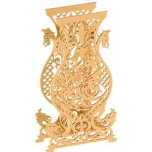 Intra απο ξύλο plywood 3mm-4mm πάχος – ξύλο Wood Dragon Vase for Flowers 15x15 cm INTRAVECTRY-MY555214