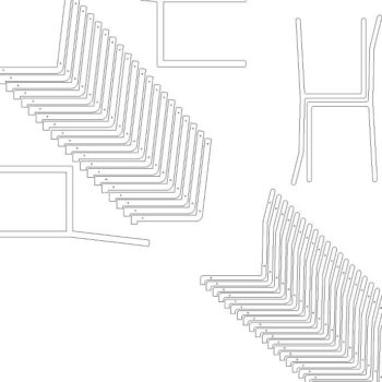 Intra απο ξύλο plywood 3mm-4mm πάχος – Αρθρωτό ξύλο διάταξης καρέκλας 15x15 cm INTRAVECTRY-MY555225 - Image 2