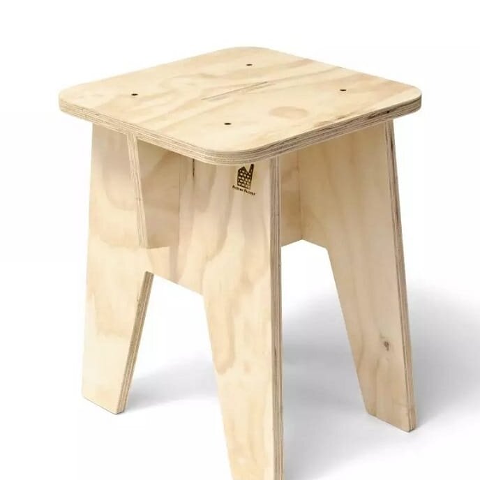 Intra απο ξύλο plywood 3mm-4mm πάχος – Απλό και αξιόπιστο ξύλο σκαμνιού 12x15 cm INTRAVECTRY-MY555227 - Image 1
