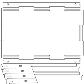 Intra απο ξύλο plywood 3mm-4mm πάχος – Ξύλινο ξύλο τραπεζιού φορητού υπολογιστή 40x40 cm INTRAVECTRY-MY555236 - Image 2