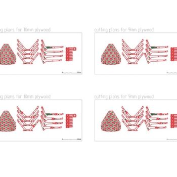 Intra απο ξύλο plywood 3mm-4mm πάχος – ξύλο καρέκλας Chaise Lounge 35x40 cm INTRAVECTRY-MY555243 - Image 3