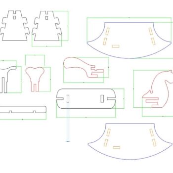 Intra απο ξύλο plywood 3mm-4mm πάχος – ξύλο Moover Rocking Horse 15x20 cm INTRAVECTRY-MY555264 - Image 2