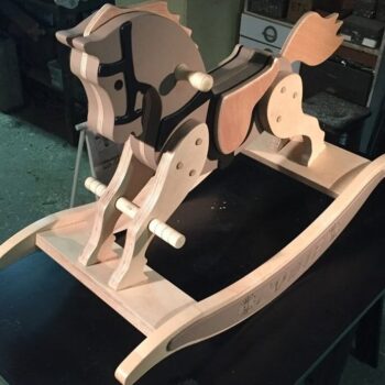 Intra απο ξύλο plywood 3mm-4mm πάχος – ξύλο Κοντραπλακέ Rocking Horse 15x15 cm INTRAVECTRY-MY555265 - Image 1