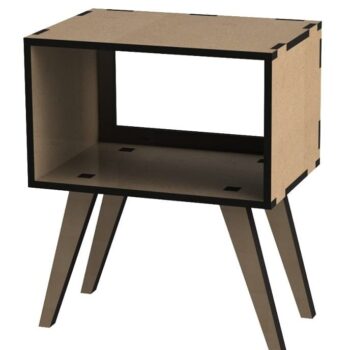 Intra απο ξύλο plywood 3mm-4mm πάχος – ξύλο Wood Nightstand Box 20x20 cm INTRAVECTRY-MY555266 - Image 1