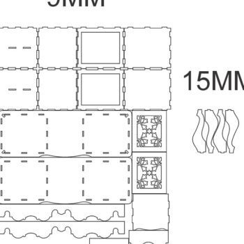 Intra απο ξύλο plywood 3mm-4mm πάχος – ξύλο τραπεζιού συρταριέρα 50x60 cm INTRAVECTRY-MY555267 - Image 2