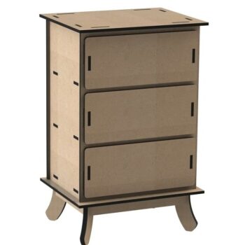 Intra απο ξύλο plywood 3mm-4mm πάχος – ξύλο 3 Συρταριέρα 15x20 cm INTRAVECTRY-MY555269 - Image 1