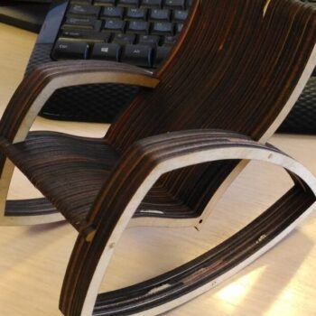 Intra απο ξύλο plywood 3mm-4mm πάχος – ξύλο κουνιστή καρέκλα Gaivota 35x40 cm INTRAVECTRY-MY555272 - Image 2