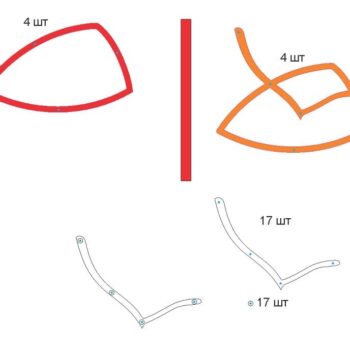 Intra απο ξύλο plywood 3mm-4mm πάχος – ξύλο κουνιστή καρέκλα Gaivota 35x40 cm INTRAVECTRY-MY555272 - Image 3