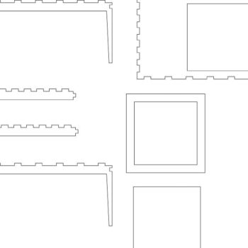 Intra απο ξύλο plywood 3mm-4mm πάχος – Μισό ποτήρι για τραπεζάκι σαλονιού 25x25 cm INTRAVECTRY-MY560258 - Image 2