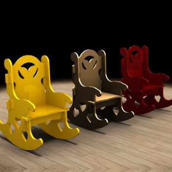 Intra απο ξύλο plywood 3mm-4mm πάχος – ξύλο Κουνιστή καρέκλα για παιδιά 30x30 cm INTRAVECTRY-MY555284 - Image 1