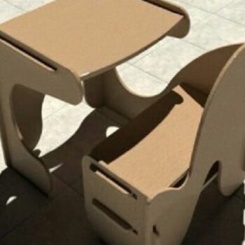 Intra απο ξύλο plywood 3mm-4mm πάχος – ξύλο τραπεζιού και καρέκλας νηπίων Montessori 30x30 cm INTRAVECTRY-MY555287 - Image 2