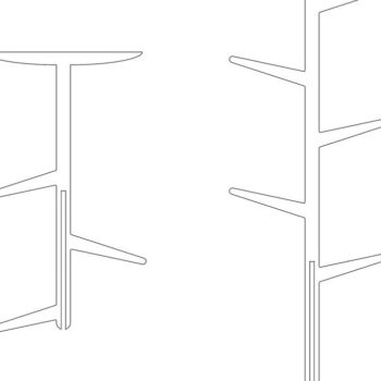 Intra απο ξύλο plywood 3mm-4mm πάχος – Δέντρο ξύλο για ράφι για παλτό Stand Entryway Hall 25x25 cm INTRAVECTRY-MY555289 - Image 2