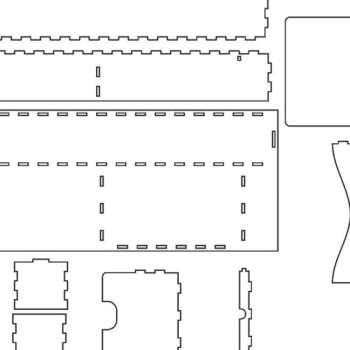 Intra απο ξύλο plywood 3mm-4mm πάχος – Βάση για πιστόλι θερμής κόλλας με λίμα συγκράτησης ραβδιού 25x25 cm INTRAVECTRY-MY559318 - Image 2