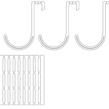 Intra απο ξύλο plywood 3mm-4mm πάχος – Επιτοίχιο ξύλο κρεβατιού γάτας 40x45 cm INTRAVECTRY-MY555324 - Image 3