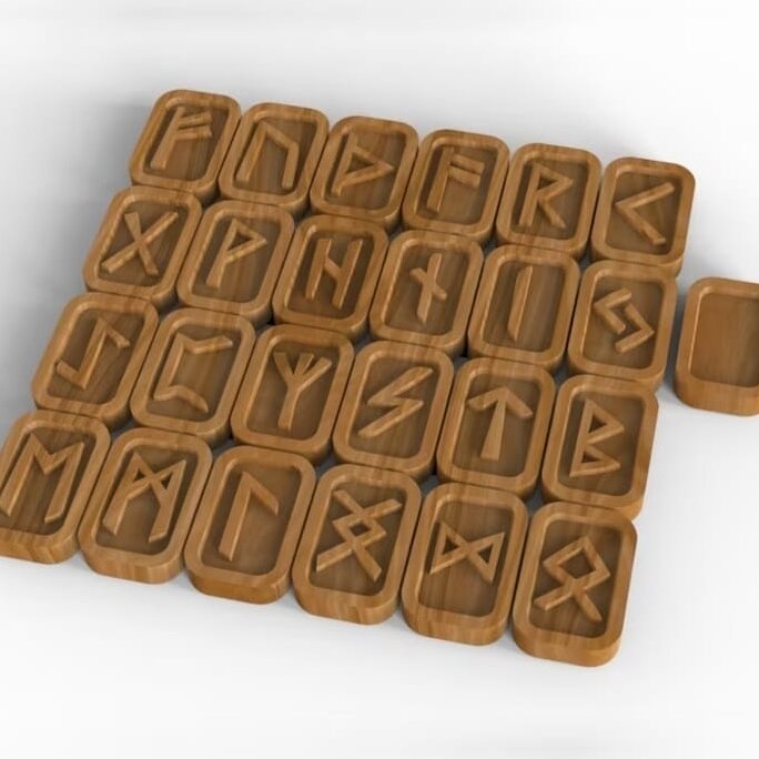 Intra απο ξύλο plywood 3mm-4mm πάχος – ξύλο προτύπου κιτ ξύλινων ρούνων 30x30 cm INTRAVECTRY-MY555328