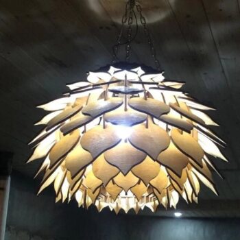 Intra απο ξύλο plywood 3mm-4mm πάχος – ξύλο πολυελαίου κουκουνάρι 10x10 cm INTRAVECTRY-MY557982 - Image 1