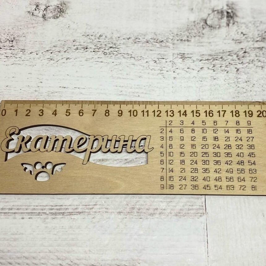 Intra απο ξύλο plywood 3mm-4mm πάχος – Εξατομικευμένο ξύλο ξύλινου χάρακα 25x25 cm INTRAVECTRY-MY555332