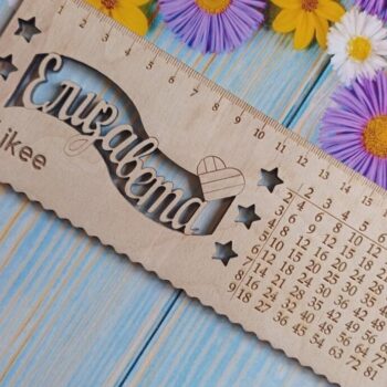 Intra απο ξύλο plywood 3mm-4mm πάχος – Εξατομικευμένο ξύλο ξύλινου χάρακα 25x25 cm INTRAVECTRY-MY555332 - Image 2