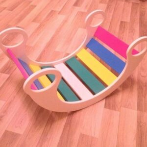 Intra απο ξύλο plywood 3mm-4mm πάχος – ξύλο Rainbow Rocker Balance Board for Kids 35x40 cm INTRAVECTRY-MY557628