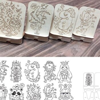 Intra απο ξύλο plywood 3mm-4mm πάχος – Ξύλινο εγχάρακτο ξύλο βάσης κινητού τηλεφώνου 12x15 cm INTRAVECTRY-MY558509 - Image 1