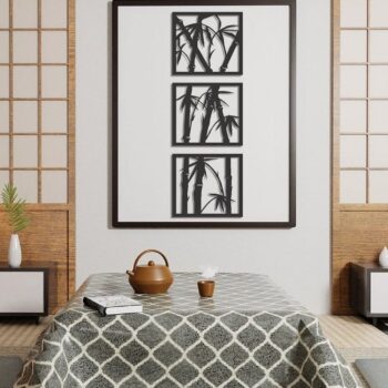 Intra απο ξύλο plywood 3mm-4mm πάχος – Bamboo Tree Decor Wall Set με 3 πάνελ ξύλο 15x15 cm INTRAVECTRY-MY558139 - Image 1