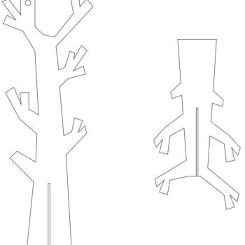 Intra απο ξύλο plywood 3mm-4mm πάχος – Λίμα Tree Coat Stand for Kids 15x15 cm INTRAVECTRY-MY557630 - Image 3