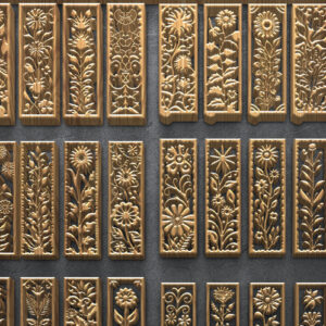 Intra απο ξύλο plywood 3mm-4mm πάχος – Αρχεία κοπής κάθετων λουλουδιών Δίασταση  20x20 cm INTRAFABR-124704549