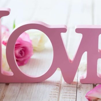 Intra απο ξύλο plywood 3mm-4mm πάχος – ξύλο Wood Love Word Decor για την Ημέρα του Αγίου Βαλεντίνου 10x10 cm INTRAVECTRY-MY556924 - Image 1