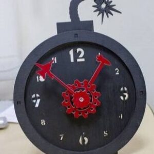 Intra απο ξύλο plywood 3mm-4mm πάχος – ξύλο επιτραπέζιου ρολογιού με ξύλινη έκρηξη 45x50 cm INTRAVECTRY-MY557240