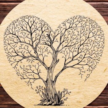 Intra απο ξύλο plywood 3mm-4mm πάχος – ξύλο Χαρακτικής με λέιζερ με Ξύλινη Χαρακτική Καρδιά 15x20 cm INTRAVECTRY-MY557021 - Image 1