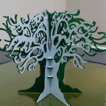 Intra απο ξύλο plywood 3mm-4mm πάχος – Μεγάλη Βάση Βιβλιοθήκης Δέντρου Επίδειξης Κοσμημάτων 30x30 cm INTRAVECTRY-MY560538 - Image 1