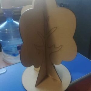 Intra απο ξύλο plywood 3mm-4mm πάχος – Τρισδιάστατο Ξύλινο ξύλο δέντρου τεσσάρων εποχών 12x15 cm INTRAVECTRY-MY555636