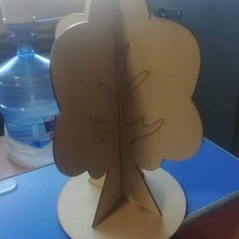 Intra απο ξύλο plywood 3mm-4mm πάχος – Τρισδιάστατο Ξύλινο ξύλο δέντρου τεσσάρων εποχών 12x15 cm INTRAVECTRY-MY555636 - Image 1