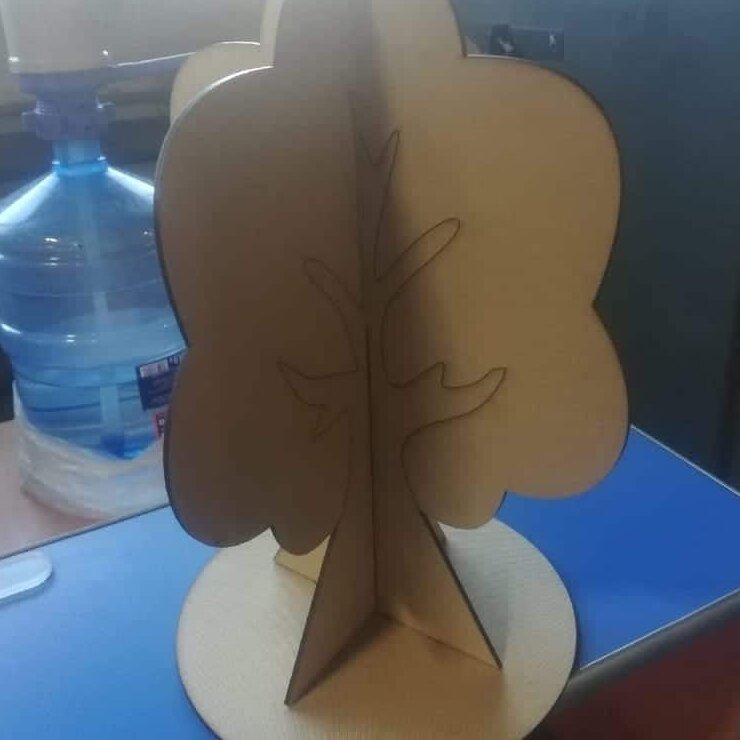 Intra απο ξύλο plywood 3mm-4mm πάχος – Τρισδιάστατο Ξύλινο ξύλο δέντρου τεσσάρων εποχών 30x30 cm INTRAVECTRY-MY560539