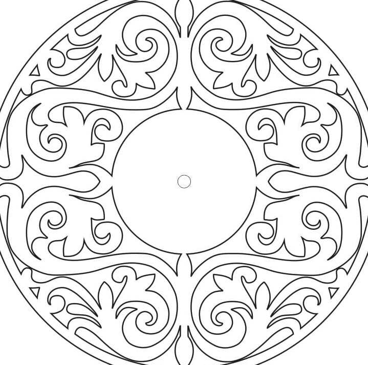 Intra απο ξύλο plywood 3mm-4mm πάχος – ξύλο ρολόι τοίχου με λουλουδάτο μοτίβο 30x30 cm INTRAVECTRY-MY557262