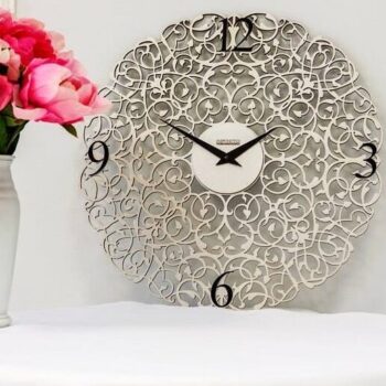 Intra απο ξύλο plywood 3mm-4mm πάχος – ξύλο μοτίβου ρολογιού Fretwork 20x25 cm INTRAVECTRY-MY561072 - Image 1