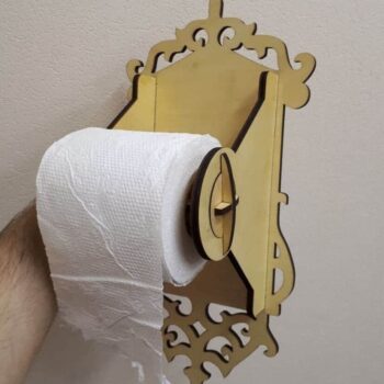 Intra απο ξύλο plywood 3mm-4mm πάχος – Ξύλινη θήκη χαρτιού υγείας για λίμα σε ρολό 25x30 cm INTRAVECTRY-MY555670 - Image 1