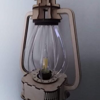 Intra απο ξύλο plywood 3mm-4mm πάχος – ξύλο Ξύλινο Φωτιστικό Κλασικό Φωτιστικό λαδιού 15x20 cm INTRAVECTRY-MY557945 - Image 1