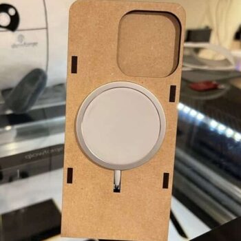 Intra απο ξύλο plywood 3mm-4mm πάχος – ξύλο Wireless Charging Stand Iphone 13 από κόντρα πλακέ 35x40 cm INTRAVECTRY-MY558524 - Image 1