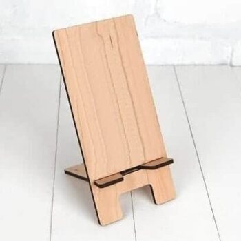 Intra απο ξύλο plywood 3mm-4mm πάχος – ξύλο CNC ξύλινη βάση smartphone 10x10 cm INTRAVECTRY-MY558526 - Image 1