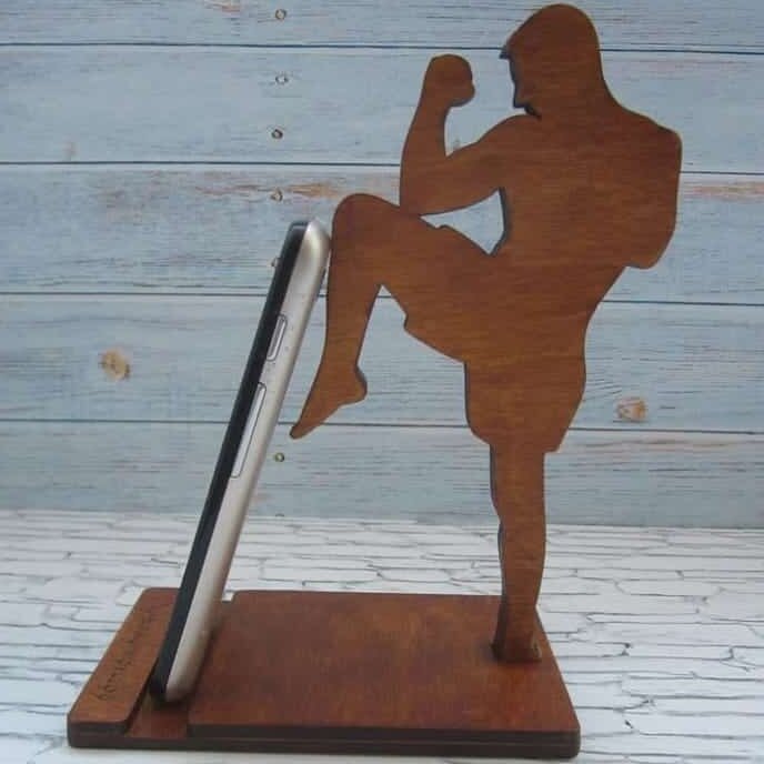 Intra απο ξύλο plywood 3mm-4mm πάχος – Ξύλινο ξύλο βάσης θήκης κινητού Kick Boxer 20x25 cm INTRAVECTRY-MY555709